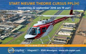 STB-Copter start haar nieuw schooljaar op 22 September 2016