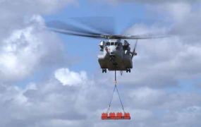 Sikorsky CH-53K heft met succes meer dan 16 ton externe lading Sikorsky CH-53K heft met succes meer dan 16 ton externe lading