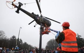 Er staat weer een Alouette III te pronken in Soesterberg