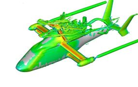 Aerodynamische kap op de rotorkop laat een helikopter sneller vliegen Aerodynamische kap op de rotorkop laat een helikopter sneller vliegen