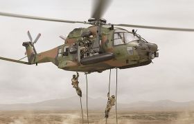 Airbus toont maquette van de NH90 Standard 2 special forces