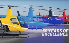 50 jaar Robinson Helicopter in 8 minuten