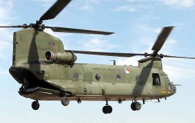 Defensie op training met CH-47D