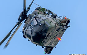 Prachtige display van de NH-90 in Parijs